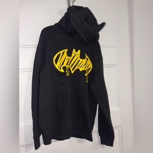 DC/H&M Batman Black hoodie with Yellow logo 8-10y